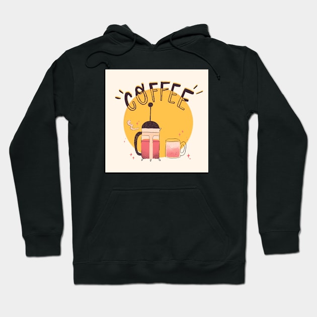 Coffee poster Hoodie by Rania Younis